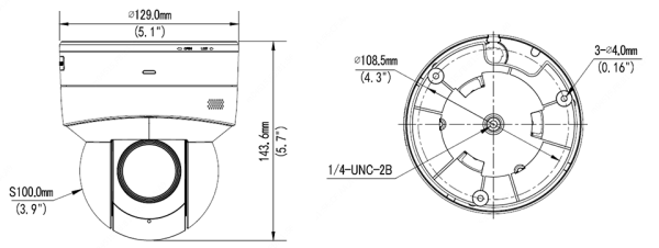 PTZ-5810-IR dimension